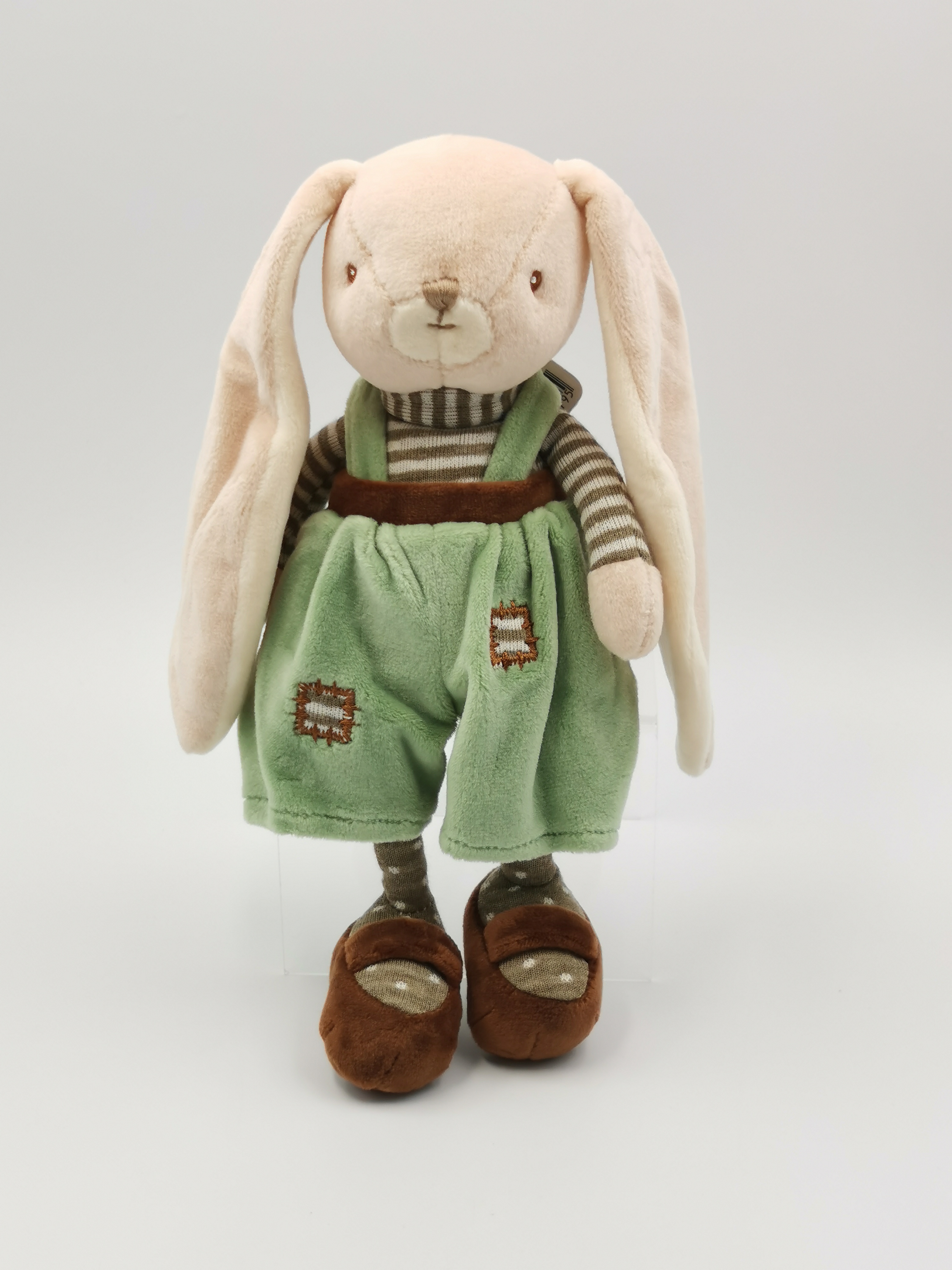 Little Bunny Brothers coniglio salopette verde 22026 Peluches Bukowski 20cm Peluche  Bukowski