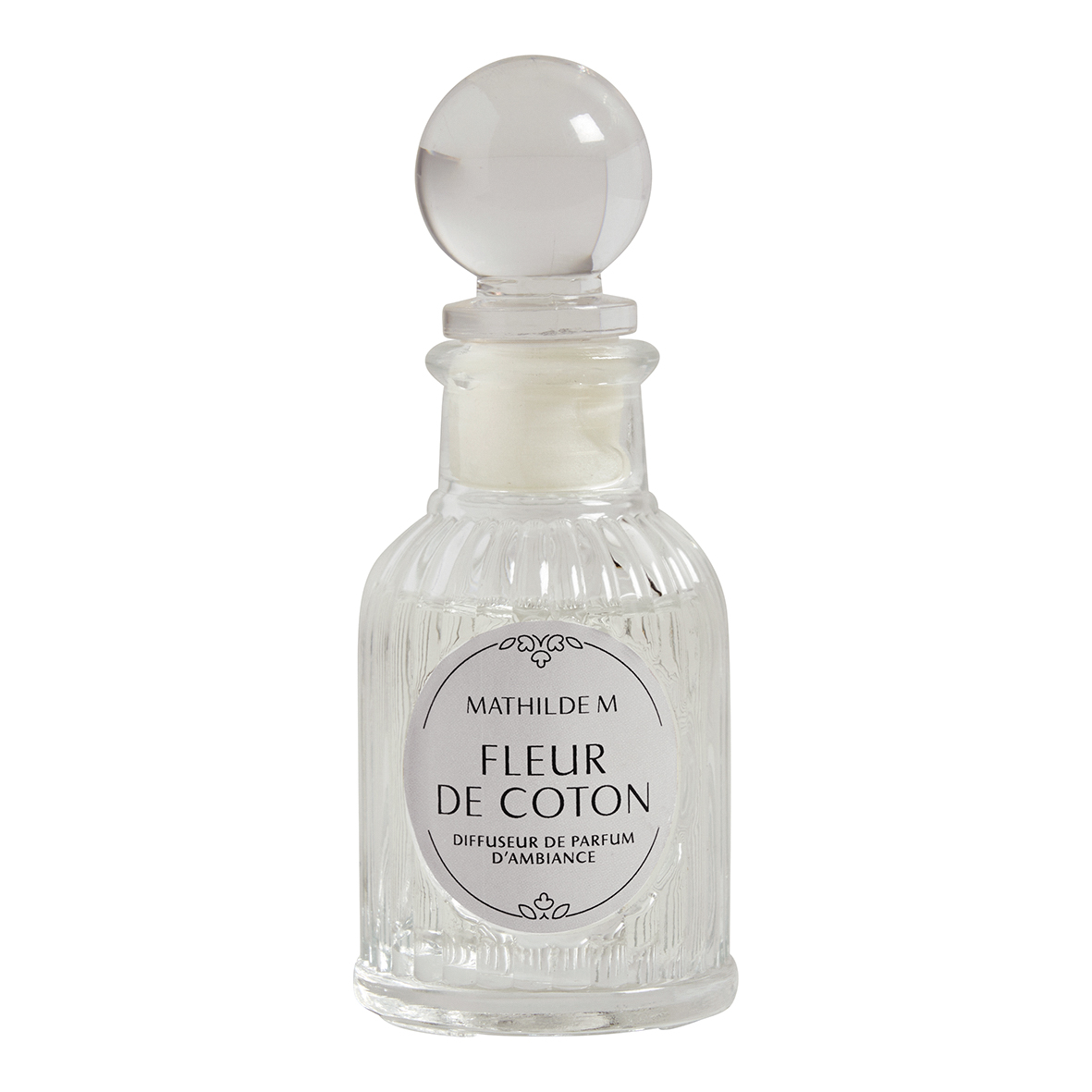 Fleur de Coton 30ml Mathilde M. sticks diffuser home fragrance DIIPNFC  botteghe-aperte DIFFUSERS WITH STICKS